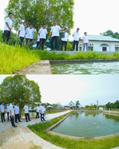 Peninjauan Kolam Percontohan oleh Wakil Bupati Barito Selatan sebagai bentuk dukungan nyata pemerintah daerah terhadap sektor perikanan. Dengan praktik ramah lingkungan, kita optimalkan potensi sumber daya perairan Barsel untuk masa depan yang lebih baik.
