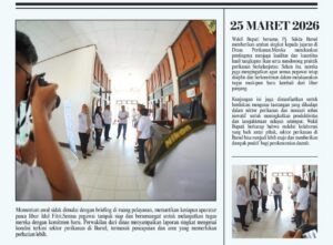 Pastikan Kinerja Aparatur dan Fasilitas Optimal, Wakil Bupati Gelar Sidak Hari Pertama Kerja di Dinas Perikanan Kab. Barsel