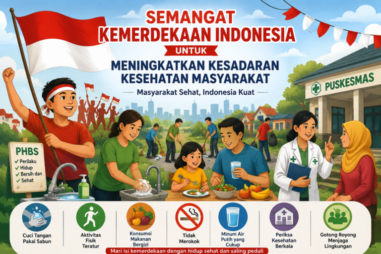 Ilustasi kesehatan dan kemerdekaan